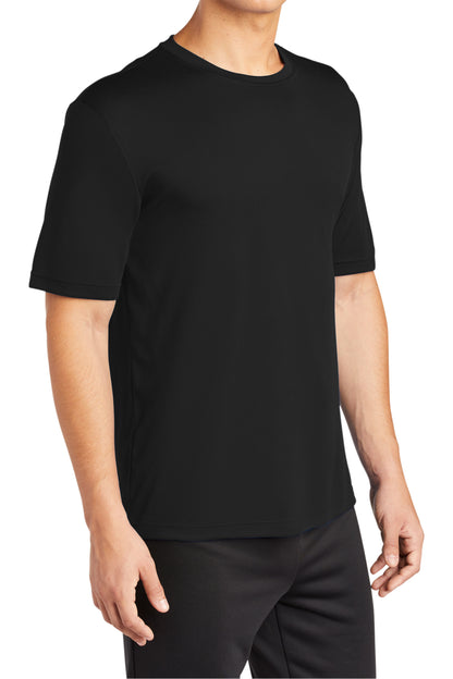 TCTG Team Spirit Athletic Wicking Short Sleeve Tee – College, Sports, High School & Fan Apparel - Black