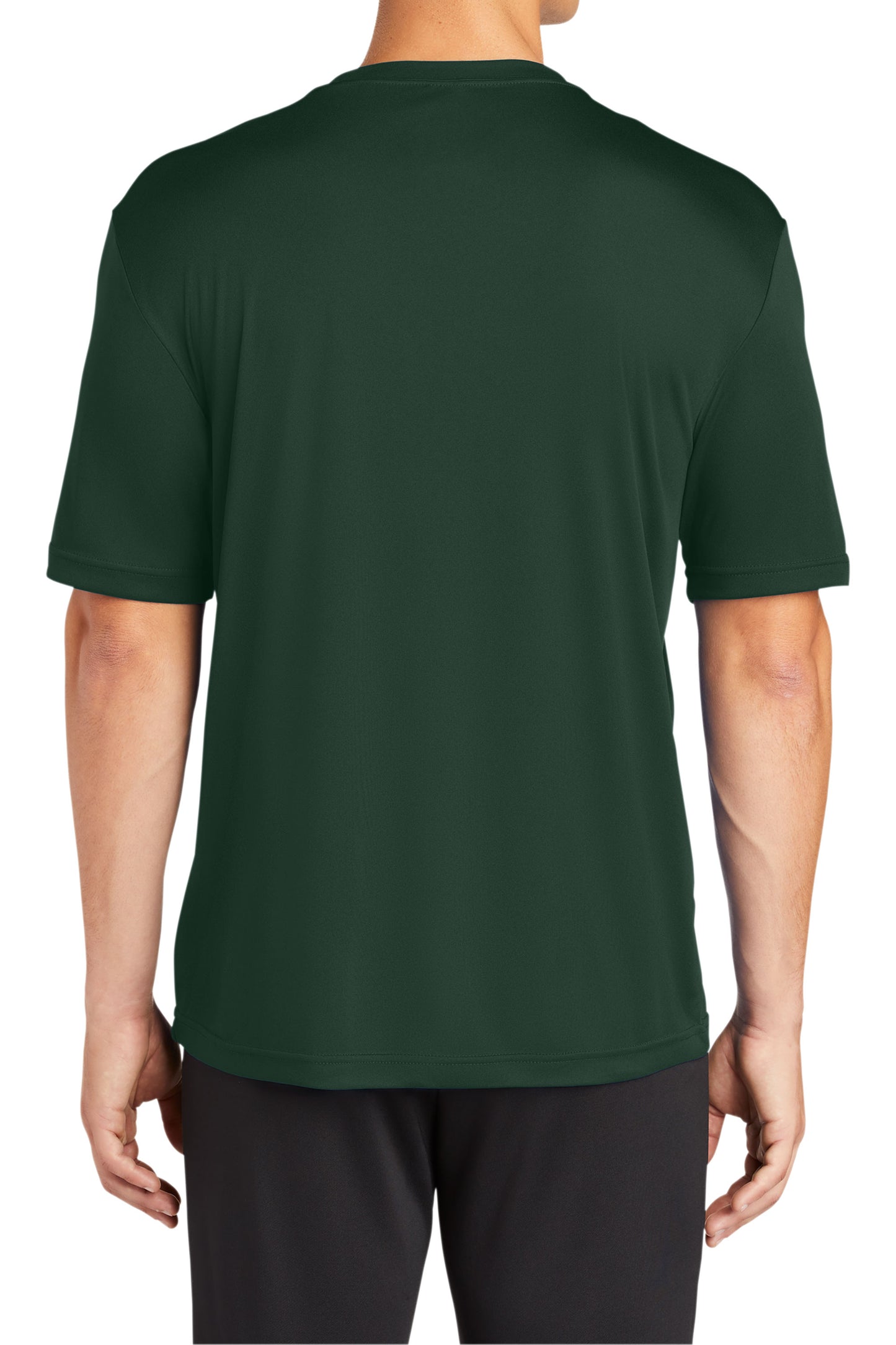 TCTG Team Spirit Athletic Wicking Short Sleeve Tee – College, Sports, High School & Fan Apparel - Forest Green