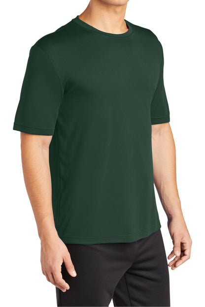 TCTG Team Spirit Athletic Wicking Short Sleeve Tee – College, Sports, High School & Fan Apparel - Forest Green