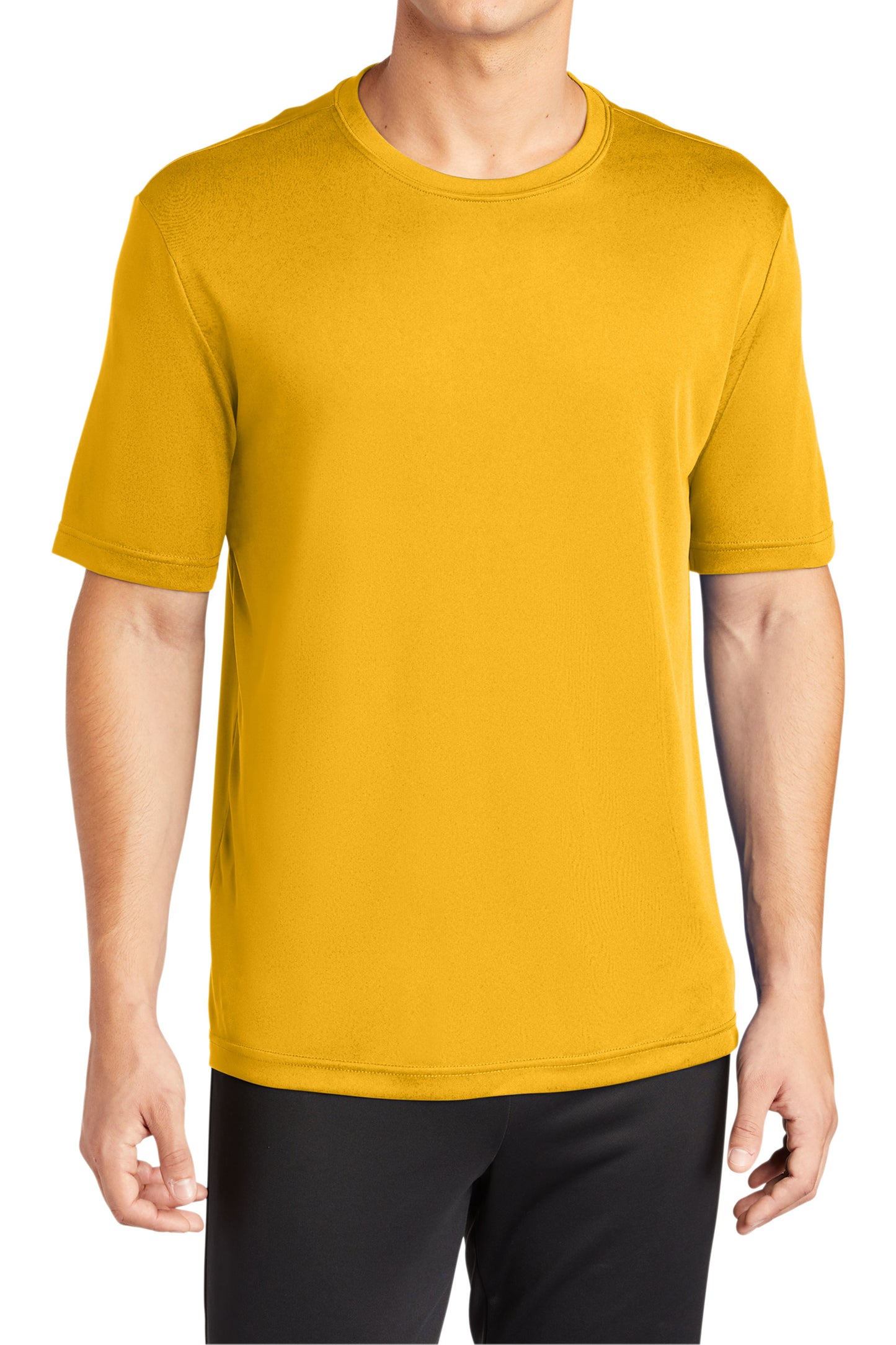 TCTG Team Spirit Athletic Wicking Short Sleeve Tee – College, Sports, High School & Fan Apparel - Gold