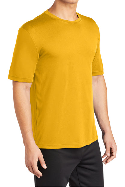 TCTG Team Spirit Athletic Wicking Short Sleeve Tee – College, Sports, High School & Fan Apparel - Gold