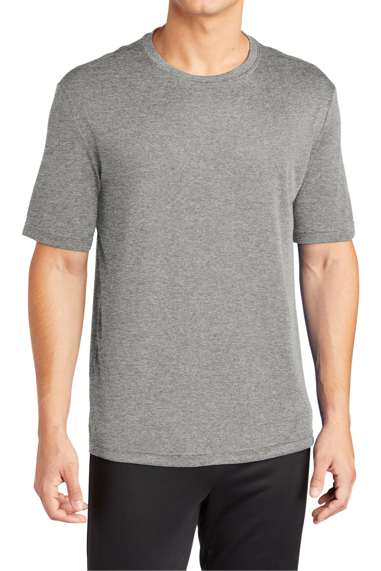 TCTG Team Spirit Athletic Wicking Short Sleeve Tee – College, Sports, High School & Fan Apparel - Gray