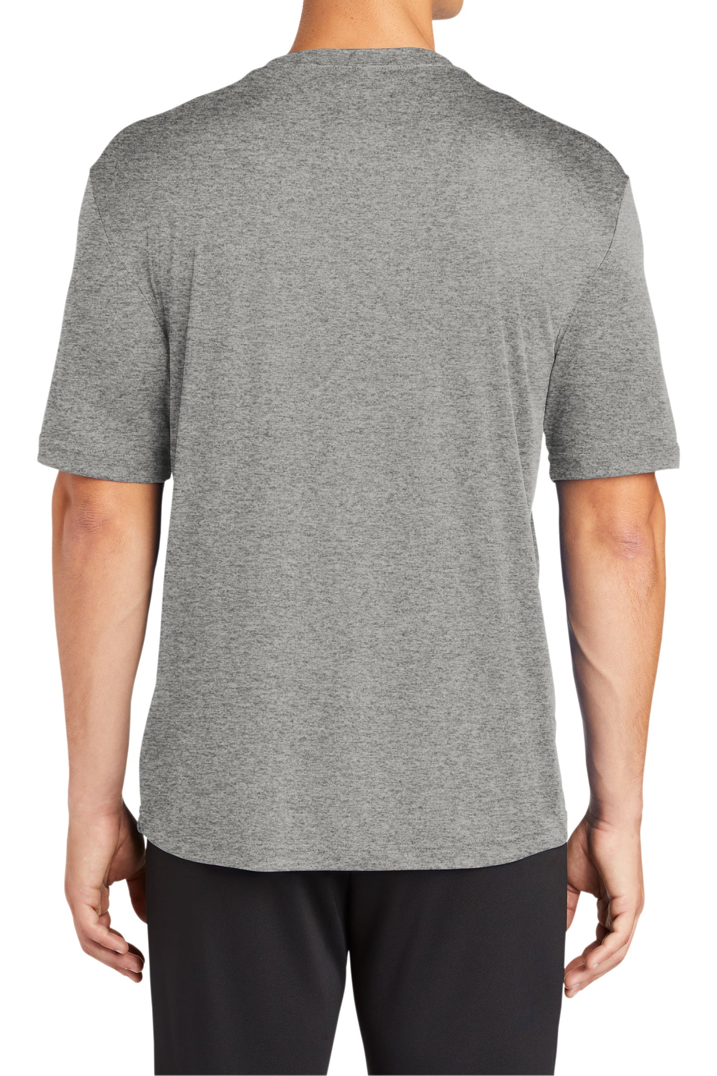 TCTG Team Spirit Athletic Wicking Short Sleeve Tee – College, Sports, High School & Fan Apparel - Gray