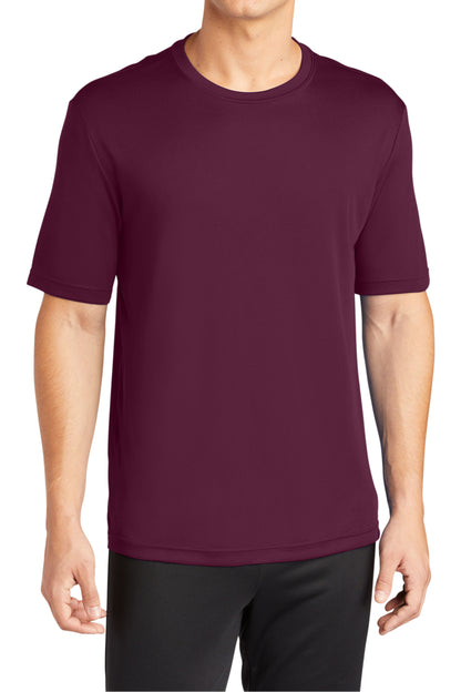 TCTG Team Spirit Athletic Wicking Short Sleeve Tee – College, Sports, High School & Fan Apparel - Maroon