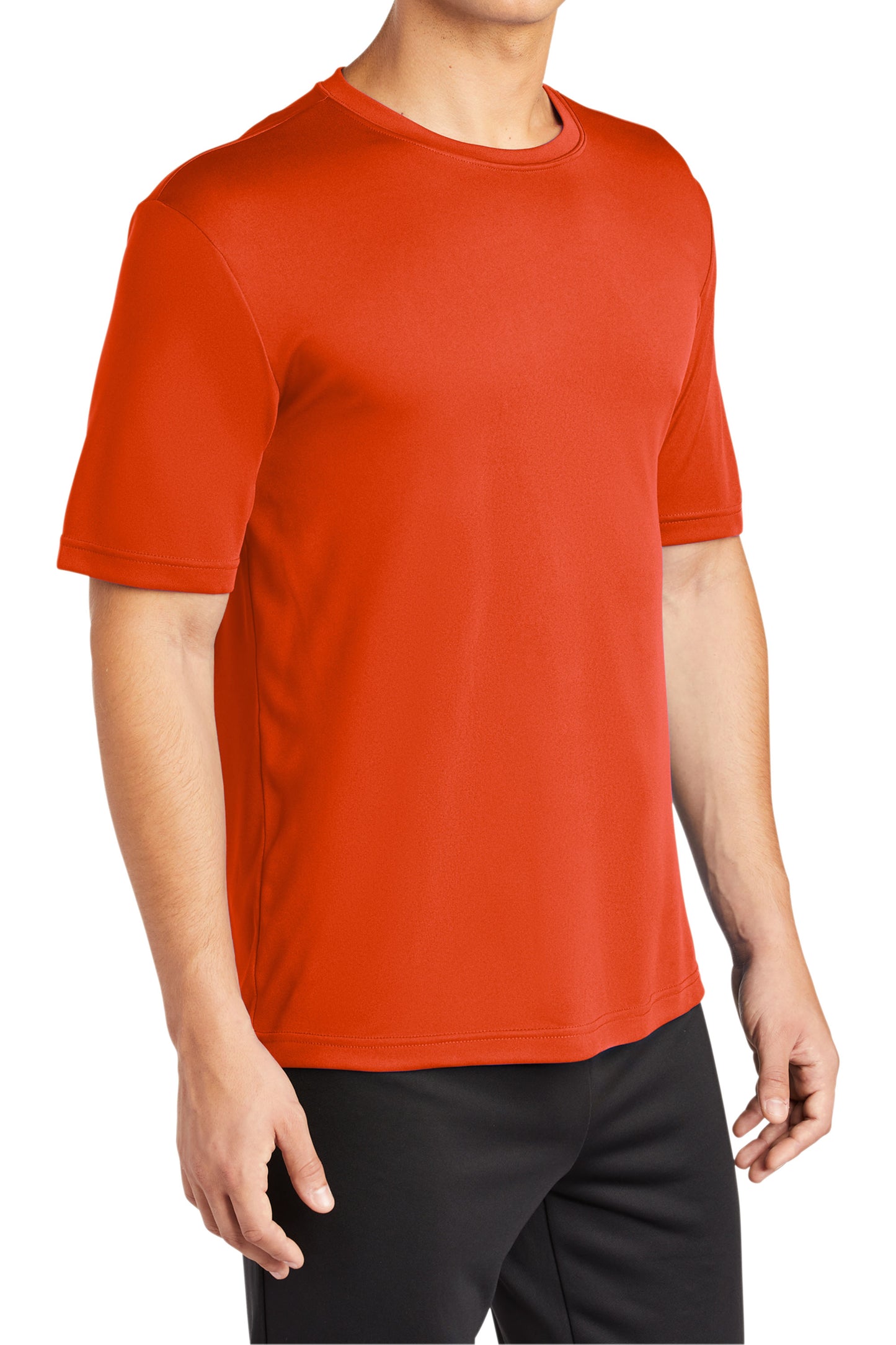 TCTG Team Spirit Athletic Wicking Short Sleeve Tee – College, Sports, High School & Fan Apparel - Orange