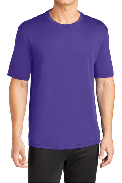 TCTG Team Spirit Athletic Wicking Short Sleeve Tee – College, Sports, High School & Fan Apparel - Purple