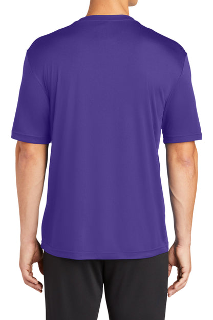 TCTG Team Spirit Athletic Wicking Short Sleeve Tee – College, Sports, High School & Fan Apparel - Purple