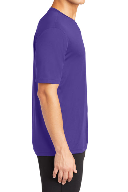 TCTG Team Spirit Athletic Wicking Short Sleeve Tee – College, Sports, High School & Fan Apparel - Purple