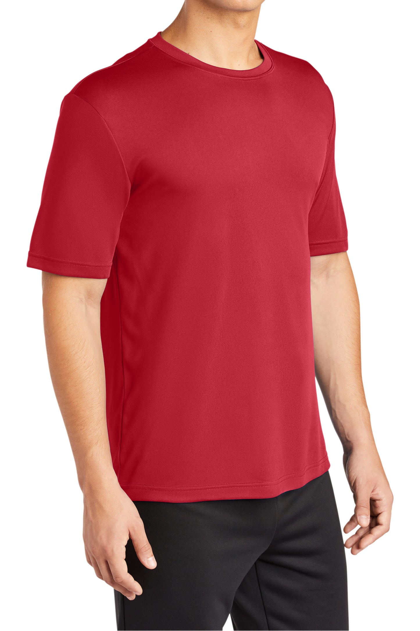 TCTG Team Spirit Athletic Wicking Short Sleeve Tee – College, Sports, High School & Fan Apparel - Red