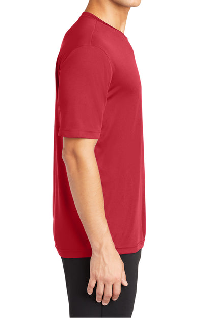 TCTG Team Spirit Athletic Wicking Short Sleeve Tee – College, Sports, High School & Fan Apparel - Red