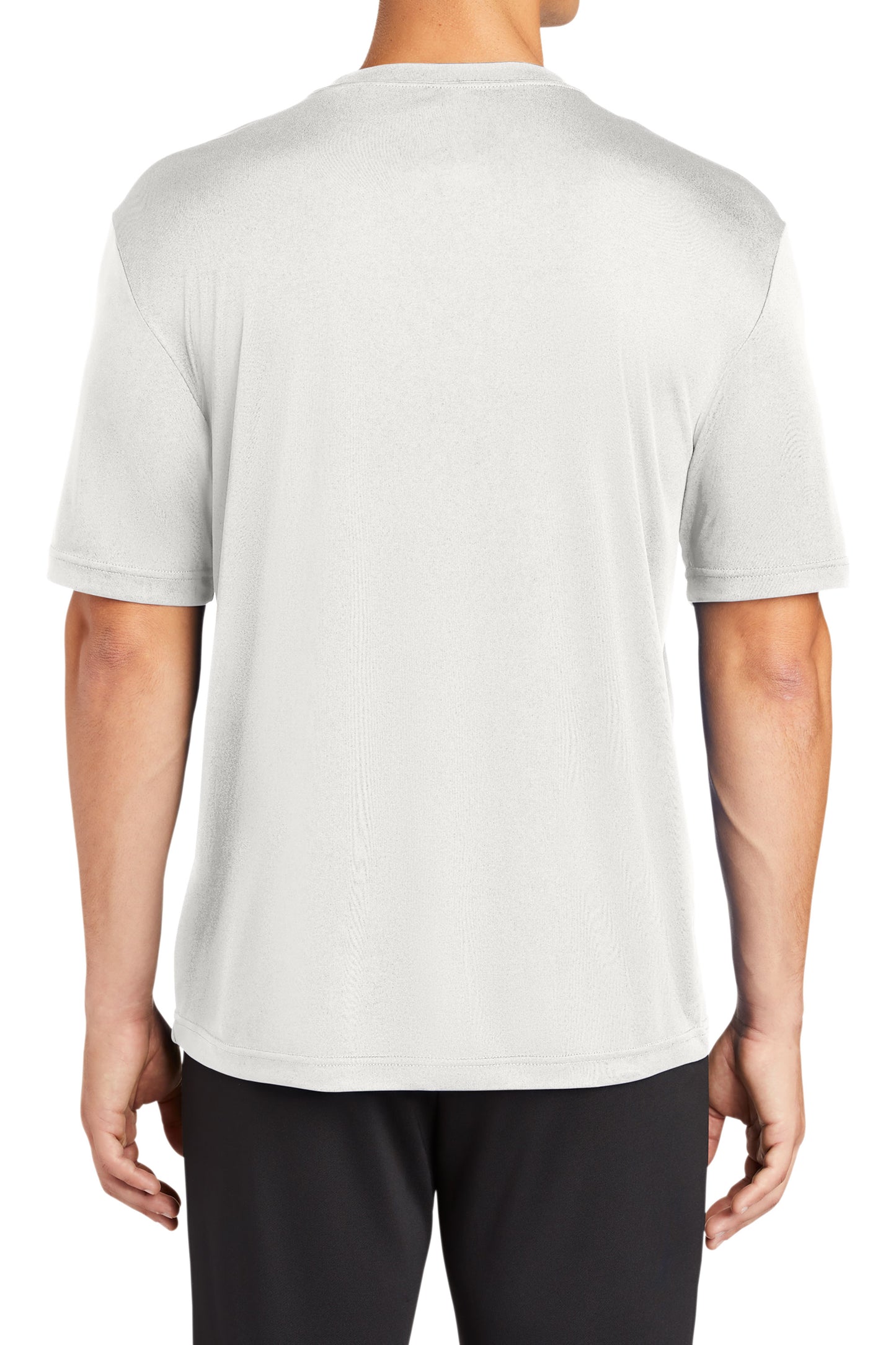 TCTG Team Spirit Athletic Wicking Short Sleeve Tee – College, Sports, High School & Fan Apparel - White