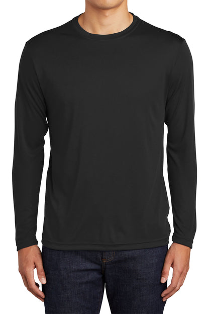 TCTG Team Spirit Athletic Wicking Long Sleeve Tee – College, Sports, High School & Fan Apparel - Black