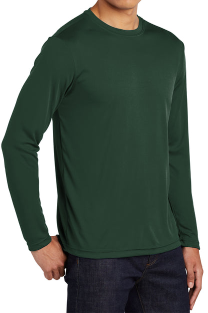 TCTG Team Spirit Athletic Wicking Long Sleeve Tee – College, Sports, High School & Fan Apparel -  Forest Green