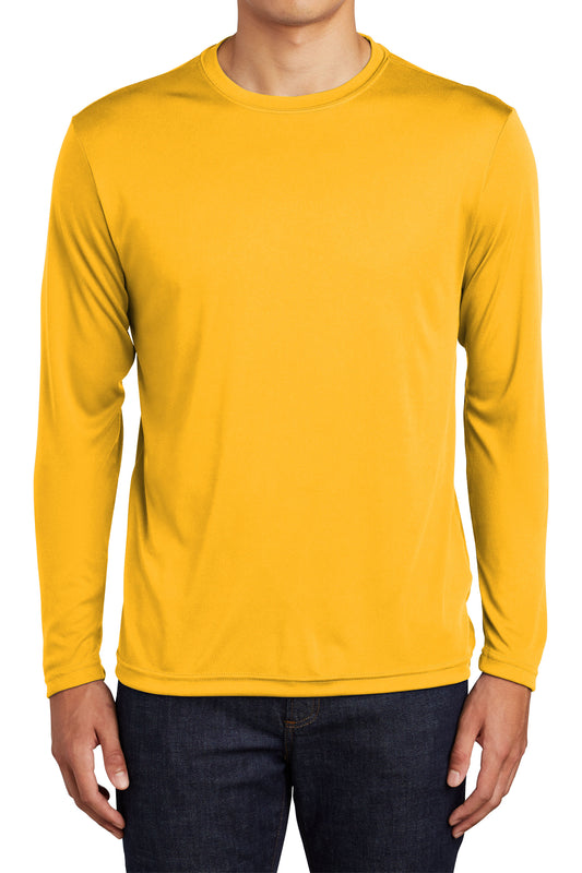 TCTG Team Spirit Athletic Wicking Long Sleeve Tee – College, Sports, High School & Fan Apparel - Gold