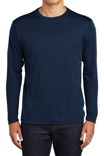 TCTG Team Spirit Athletic Wicking Long Sleeve Tee – College, Sports, High School & Fan Apparel - Navy