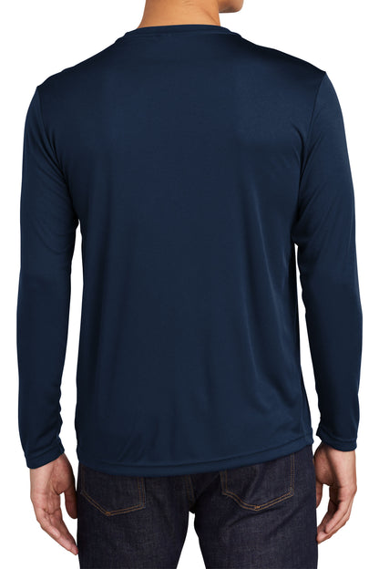 TCTG Team Spirit Athletic Wicking Long Sleeve Tee – College, Sports, High School & Fan Apparel - Navy