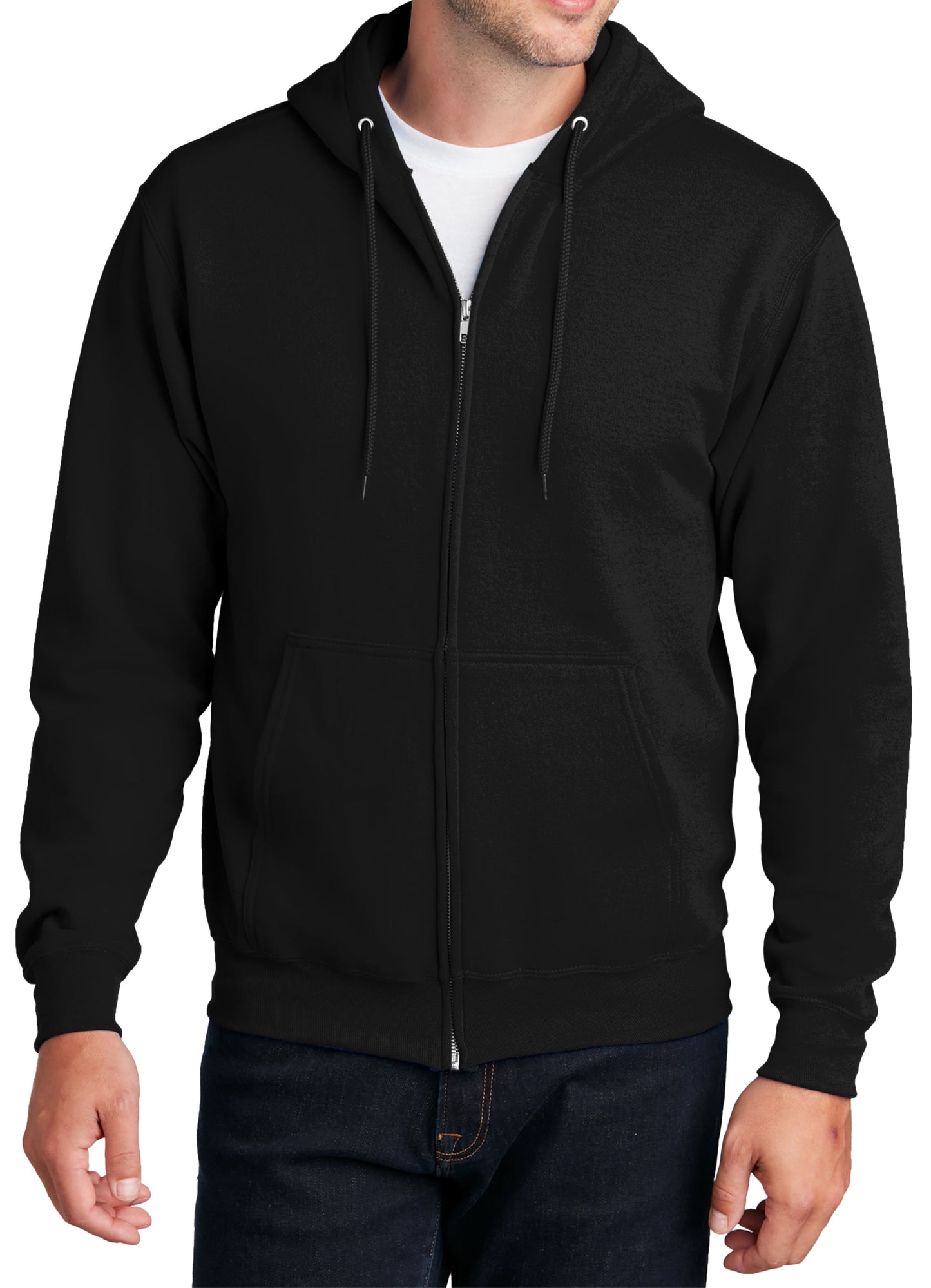 TCTG Team Spirit Full Zip Hoodie Sweatshirt – College, Sports, High School & Fan Apparel - Black