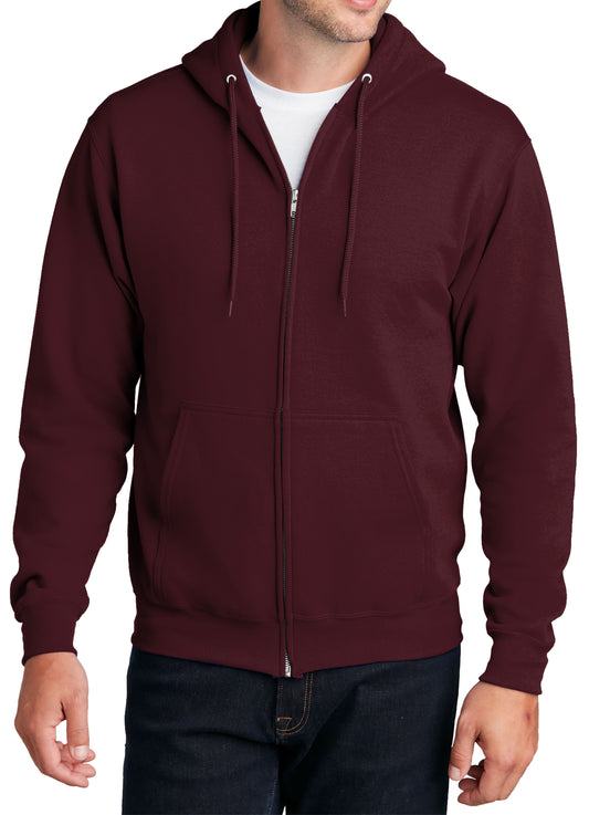 TCTG Team Spirit Full Zip Hoodie Sweatshirt – College, Sports, High School & Fan Apparel - Maroon