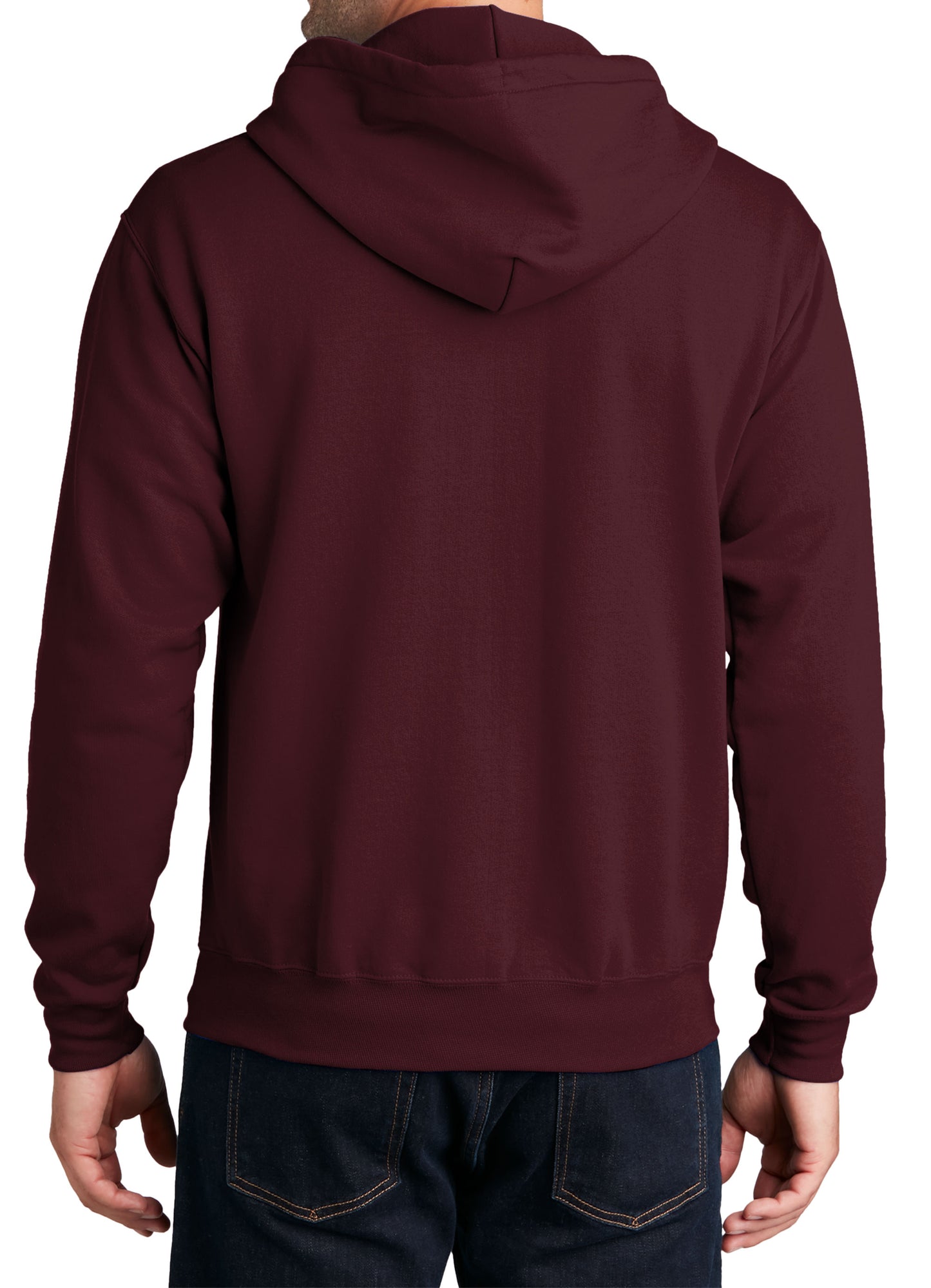 TCTG Team Spirit Full Zip Hoodie Sweatshirt – College, Sports, High School & Fan Apparel - Maroon