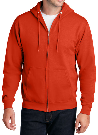 TCTG Team Spirit Full Zip Hoodie Sweatshirt – College, Sports, High School & Fan Apparel - Orange