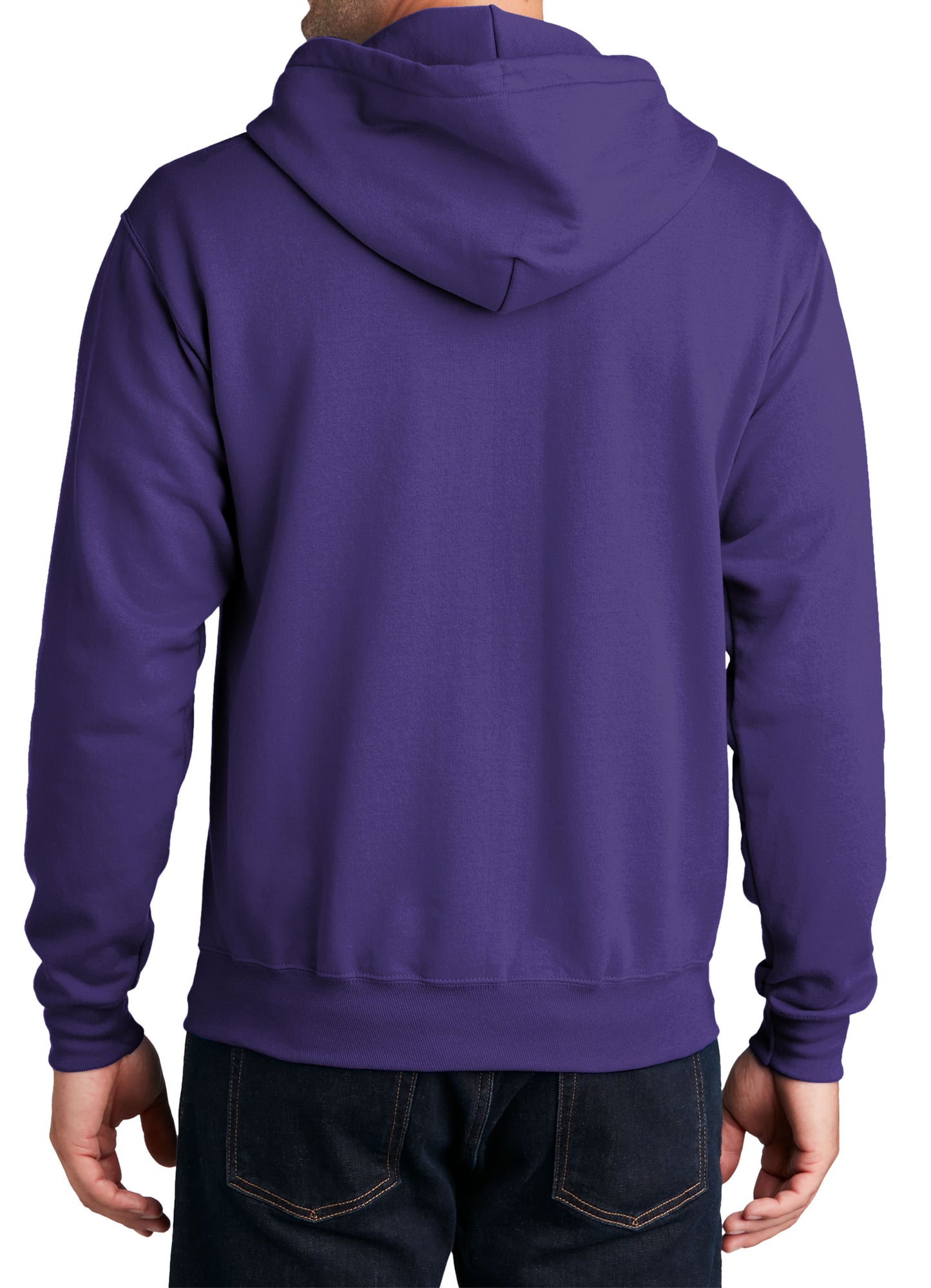 TCTG Team Spirit Full Zip Hoodie Sweatshirt – College, Sports, High School & Fan Apparel - Purple