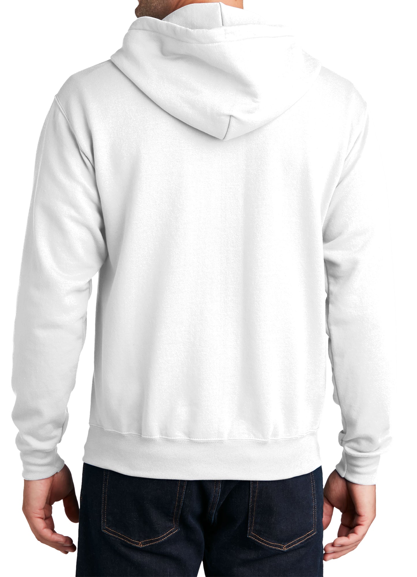 TCTG Team Spirit Full Zip Hoodie Sweatshirt – College, Sports, High School & Fan Apparel - White